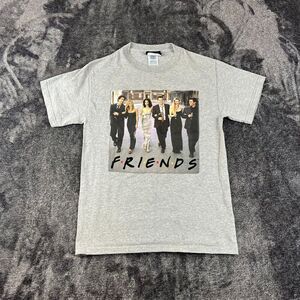 Vtg NBC Experience Friends Promo Embroidered T-Shirt Made In USA S Gray